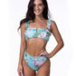 Mint Tropical Floral Bikini Set