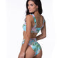 Mint Tropical Floral Bikini Set