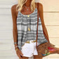 Printed Contrast Color Beach Striped Women Camisole Fashion