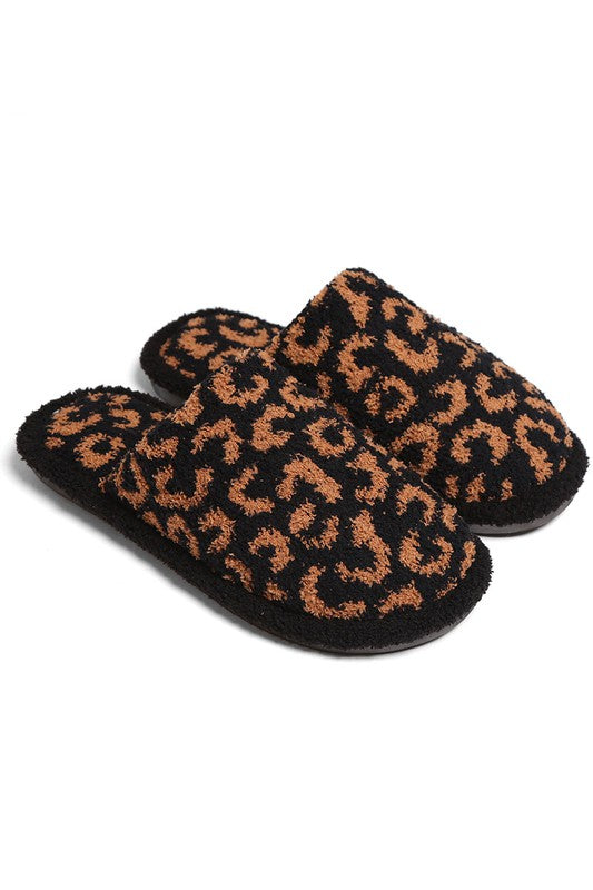Luxury Soft Leopard Pattern Slipper