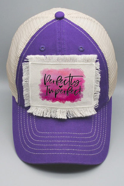 Pink Perfectly Imperfect Graphic Patch Hat