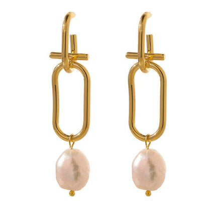 Freshwater Pearl Drop Earrings for Women