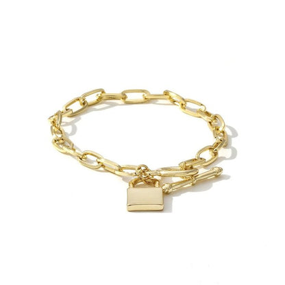 Link Chain Toggle Clasp 18k Gold