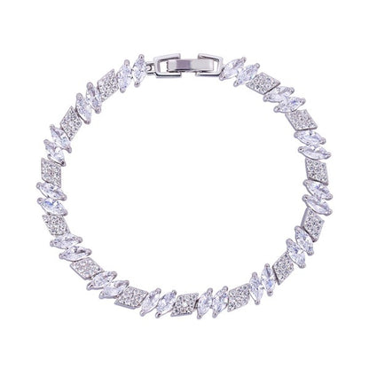 Marquise and Rhomboid Tennis Bracelet