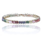 Rainbow Marquise Gem Stone Bracelet