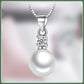 White Gold Pearl Pendant Necklace