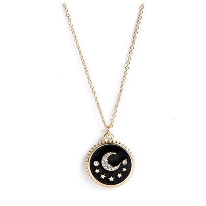 Moon and Star Pendant Necklace Moon Star Necklace