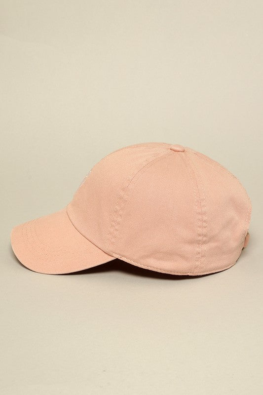 Embroidered Cotton Baseball Cap