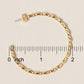 Twisted Hoop Earrings 14K Gold Dipped