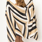 Abstract Striped Print Scarf