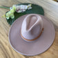 Wide Brim Panama Hat in Vegan Felt