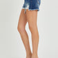 Full Size High Rise Distressed Denim Shorts