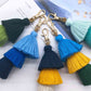 Vibrant 4-Pack Multicolored Fringe Keychain Set - Women's Boutique Exclusive