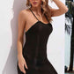 Crisscross Halter Neck Openwork Cover-Up Dress