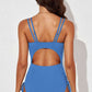 Tied Cutout Plunge One-Piece Swimsuit