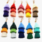 Vibrant 4-Pack Multicolored Fringe Keychain Set - Women's Boutique Exclusive