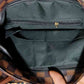 Large PU Leather Shoulder Bag with Floral, Leopard, and Plaid Patterns | Imported
