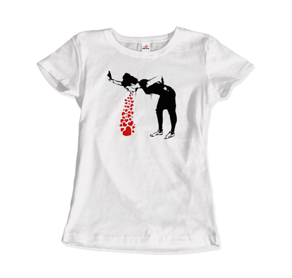 Banksy Lovesick Girl Hearts T-Shirt