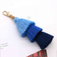 Vibrant 4-Pack Multicolored Fringe Keychain Set - Women's Boutique Exclusive