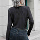 Drawstring V-Neck Long Sleeve Knit Top