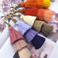 Vibrant 4-Pack Multicolored Fringe Keychain Set - Women's Boutique Exclusive