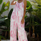 Tie-Dye Spaghetti Strap Jumpsuit with Pockets