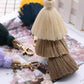 Vibrant 4-Pack Multicolored Fringe Keychain Set - Women's Boutique Exclusive