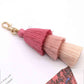 Vibrant 4-Pack Multicolored Fringe Keychain Set - Women's Boutique Exclusive