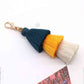 Vibrant 4-Pack Multicolored Fringe Keychain Set - Women's Boutique Exclusive