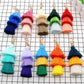 Vibrant 4-Pack Multicolored Fringe Keychain Set - Women's Boutique Exclusive