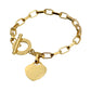 Bangle Heart Bracelet 18k Gold