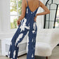 Tie-Dye Spaghetti Strap Jumpsuit with Pockets