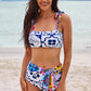 Multicolor Tribal Print Wide Strap Two-piece Swimsuit