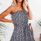Ditsy Floral Strapless Mini Dress