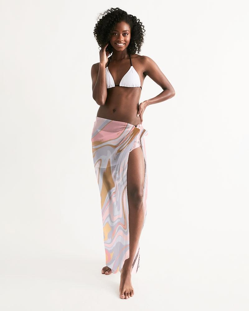 Uniquely You Sheer Love Marble Swimsuit Cover Up