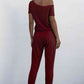 One Shoulder Tied Jumpsuit with Pockets | Long Length