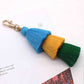 Vibrant 4-Pack Multicolored Fringe Keychain Set - Women's Boutique Exclusive