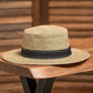 Two Tone Straw Summer Hat