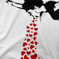 Banksy Lovesick Girl Hearts T-Shirt