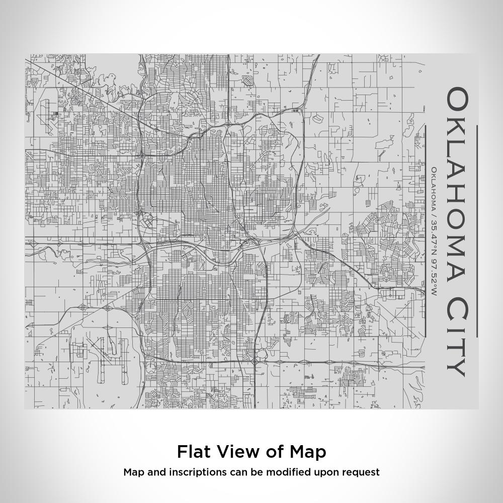 Oklahoma City - Oklahoma Map Bottle with Bamboo Top