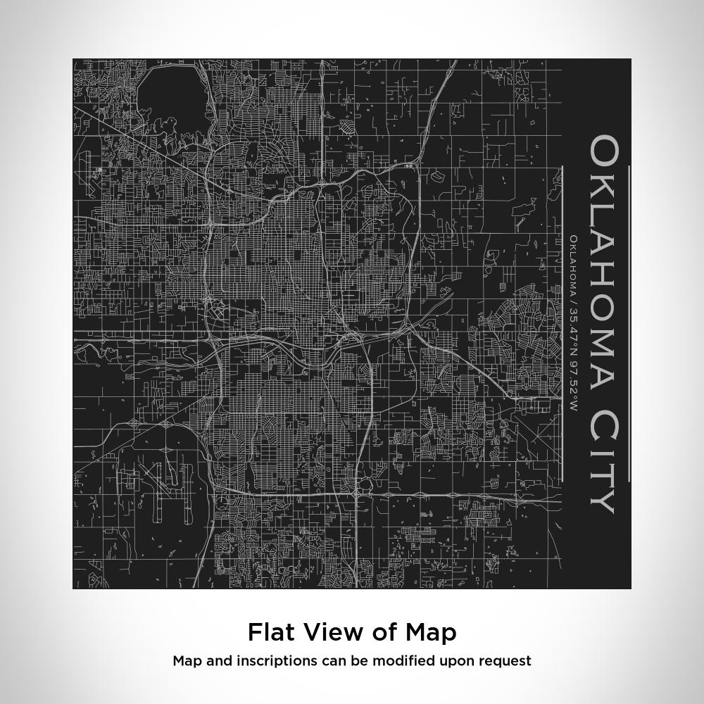 Oklahoma City - Oklahoma Map Tumbler in Matte Black