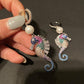 Seahorse Earrings Cubic Zirconia Earrings