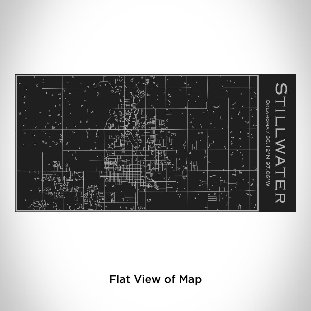Stillwater - Oklahoma Map Insulated Bottle in Matte Black