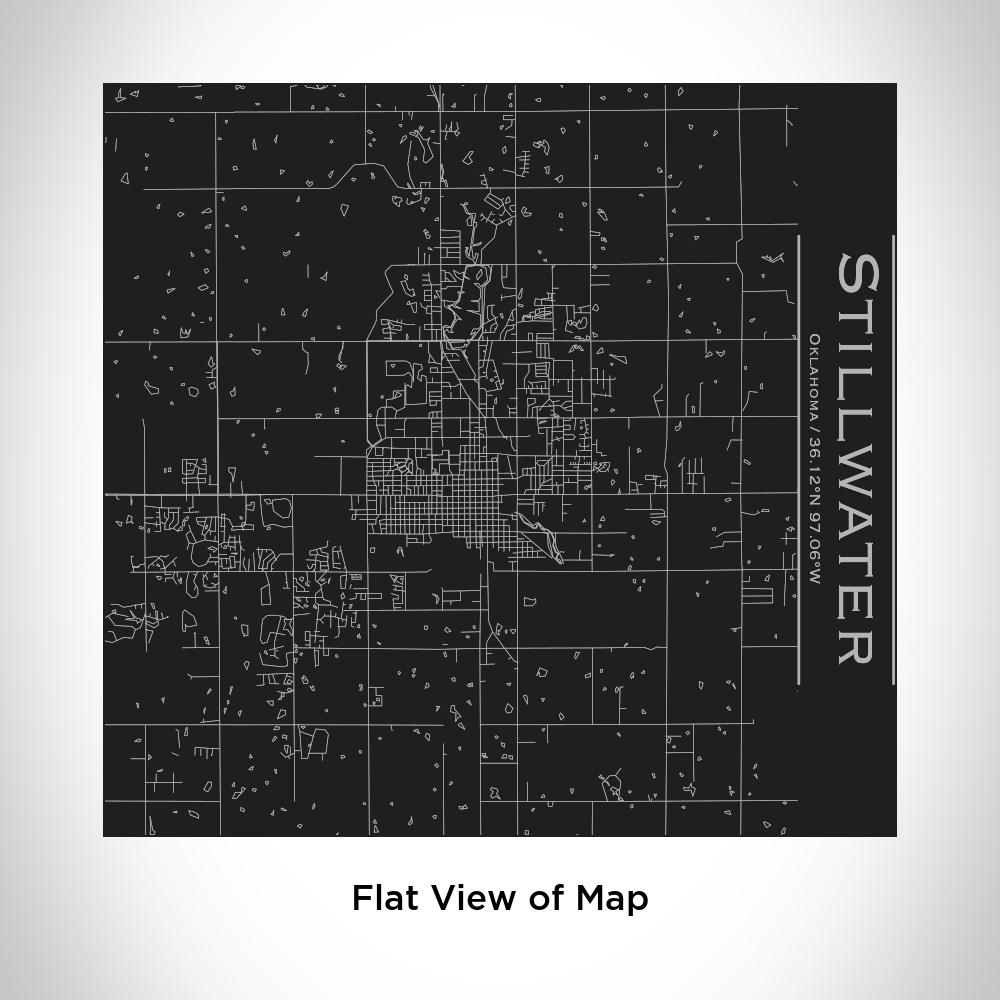 Stillwater - Oklahoma Map Tumbler in Matte Black